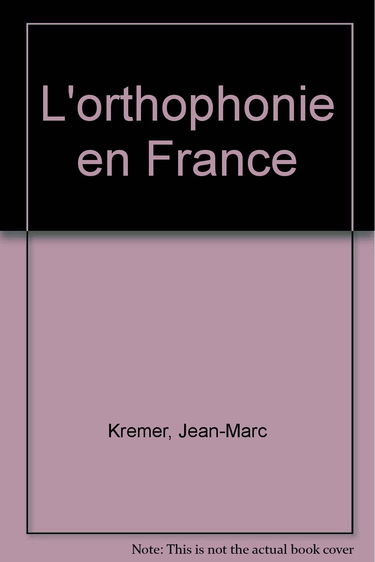 L'Orthophonie en France