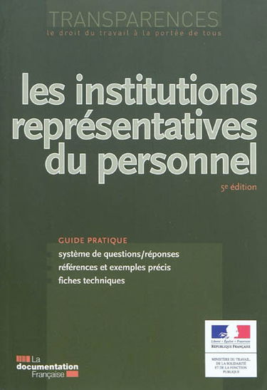 Les institutions représentatives du personnel