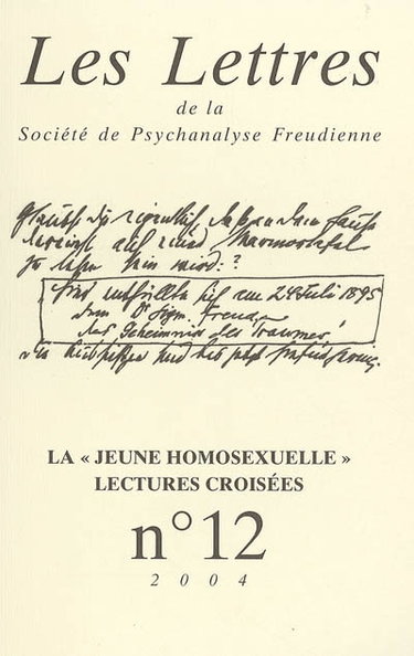 Lettres de la Société de psychanalyse freudienne (Les), n° 12. La jeune homosexuelle : lectures croisées
