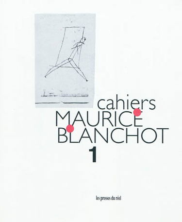 Cahiers Maurice Blanchot, n° 1