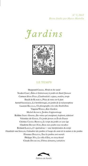 Jardins, n° 3. Le temps