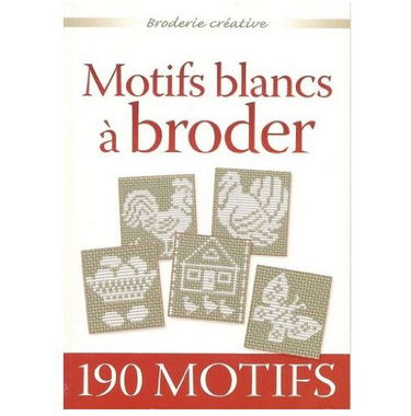 Motifs blancs à broder