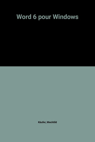 Word 6 pour Windows