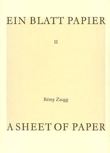 Ein Blatt Papier II. A sheet of paper