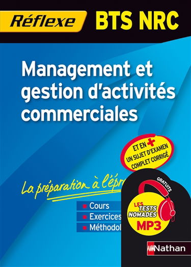 Management et gestion d'activités commerciales : BTS NRC
