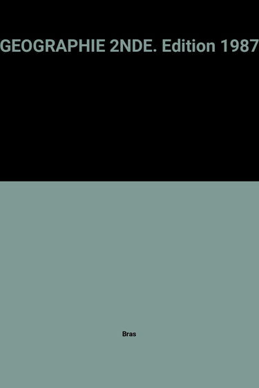 Géographie : classe de seconde