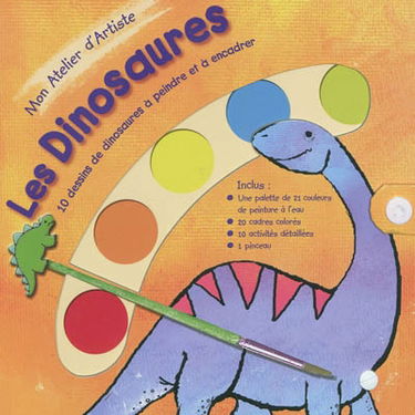 Les dinosaures : 10 dessins de dinosaures à peindre et à encadrer