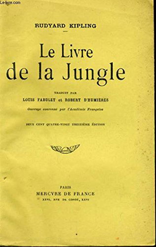 Le livre de la jungle