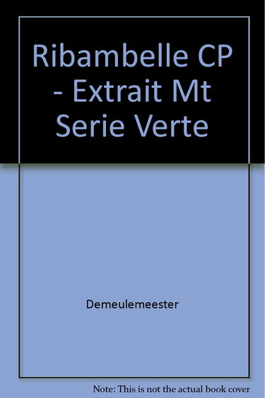 Ribambelle CP - Extrait MT série verte