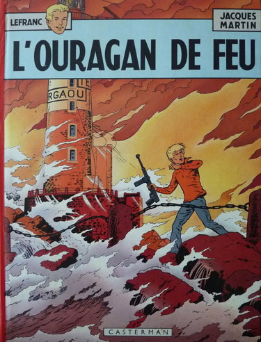 Couverture de les aventures de lefranc t2 l'ouragan de feu op 5 euros