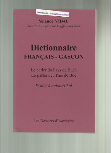 Dictionnaire francais - gascon