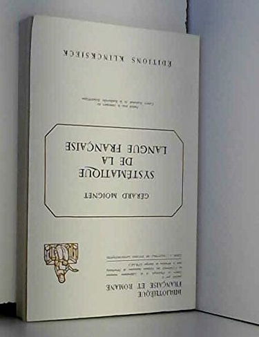 Systématique de la langue française