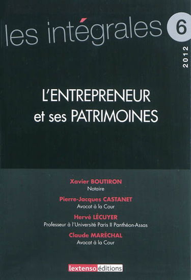 L'entrepreneur et ses patrimoines