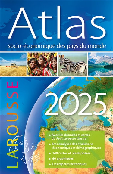 Couverture de Atlas socio-économique des pays du monde 2025 par Carine Girac-Marinier