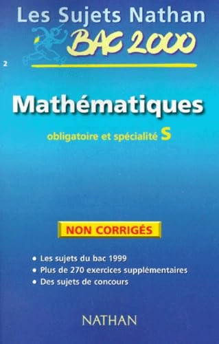 Sujets non corrigés 99, mathématiques terminale S obl et spé