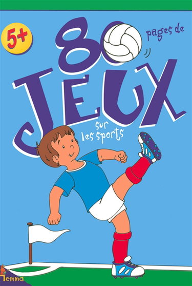 Couverture de 80 pages de jeux sur les sports par Delphine Lacharron