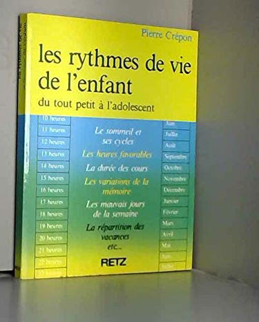 Les Rythmes de vie de l'enfant : Du tout-petit à l'adolescent