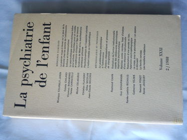 Psychiatrie enfant 1988 n.2 V.31 070996