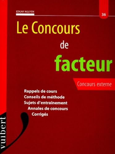 Le concours de facteur : concours externe