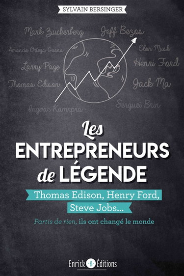 Les entrepreneurs de légende : partis de rien, ils ont changé le monde. Thomas Edison, Henry Ford, Steve Jobs...