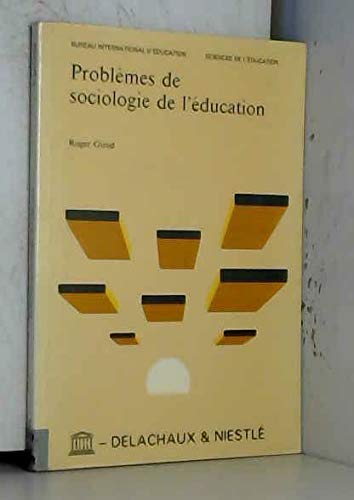 Problèmes de sociologie de l'éducation : niveaux réels d'instruction, inégalités des chances, faits et méthodes