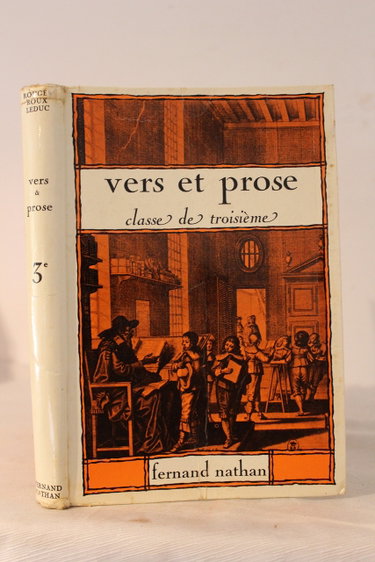 Couverture de VERS ET PROSE, CLASSE DE 3e