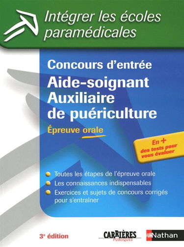 Concours d'entrée aide-soignant, auxiliaire de puériculture : épreuve orale