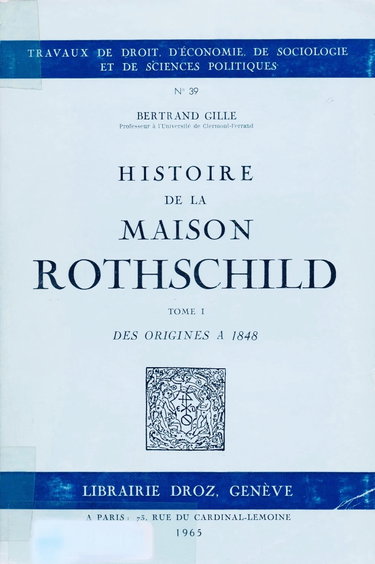 Couverture de Histoire de la maison rothschild-t. 1 des origines à 1848