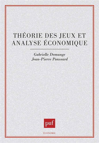 Théorie des jeux et analyse économique
