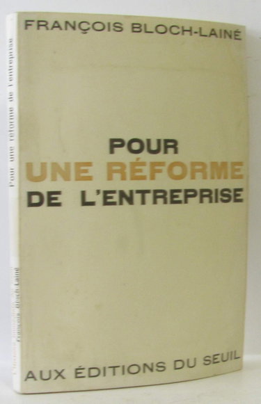 Couverture de pour une reforme de l entreprise