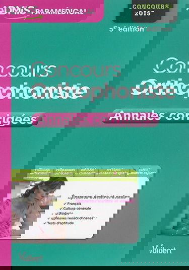 Concours orthophoniste : annales corrigées : concours 2015