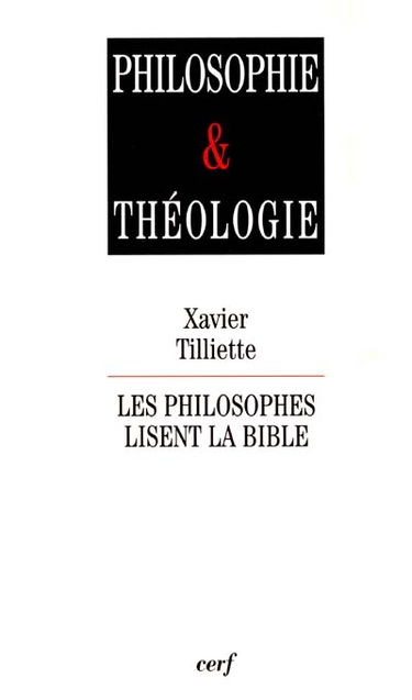 Les philosophes lisent la Bible