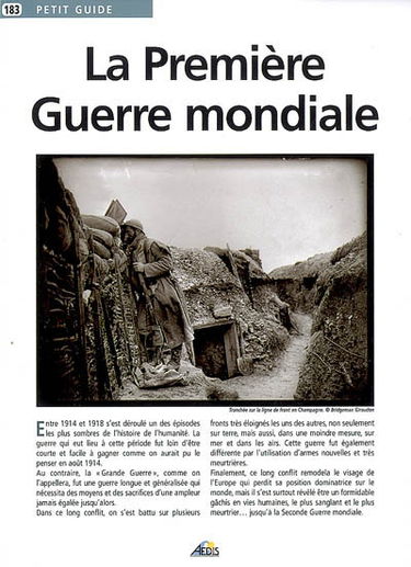 La Première Guerre mondiale