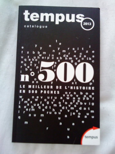 Couverture de tempus catalogue 2013 n°500 le meilleur de l'histoire en 500 poches