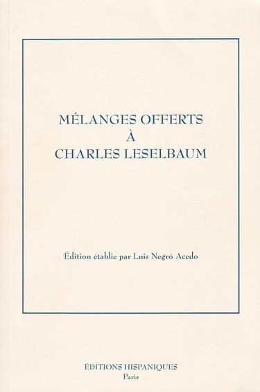 Mélanges offerts à Charles Leselbaum