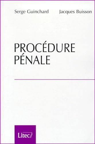 Procédure pénale (ancienne édition)