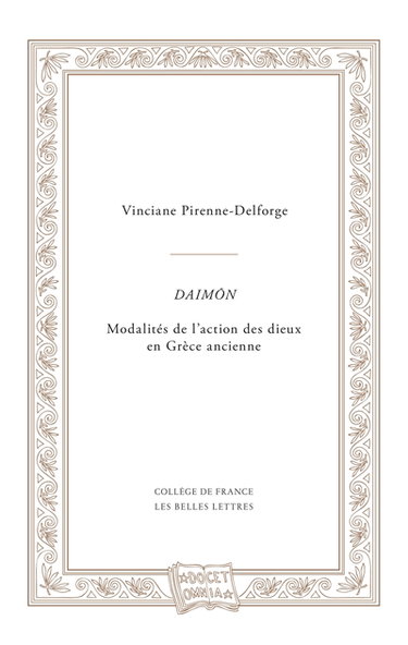 Couverture de Daimôn : modalités de l'action des dieux en Grèce ancienne