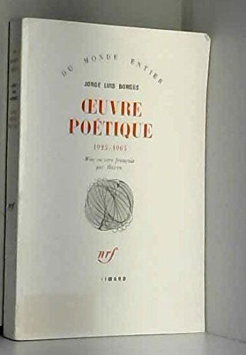 Oeuvre poétique : 1925-1965