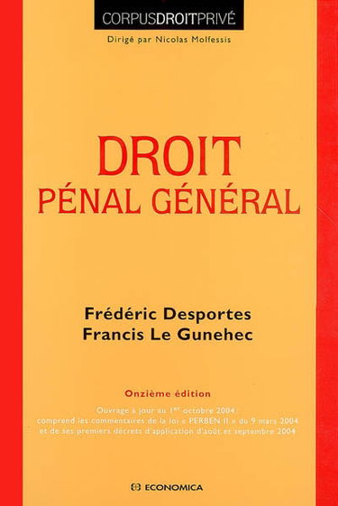 Droit pénal général