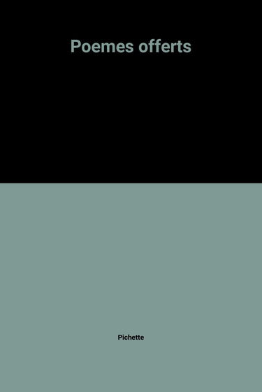 Poèmes offerts