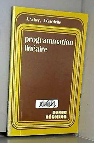 Programmation linéaire