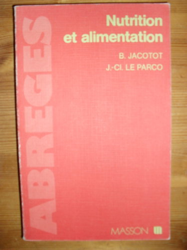 Couverture de Nutrition et alimentation