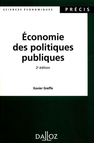 Economie des politiques publiques