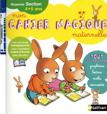 Mon cahier magique maternelle : moyenne section, 4-5 ans