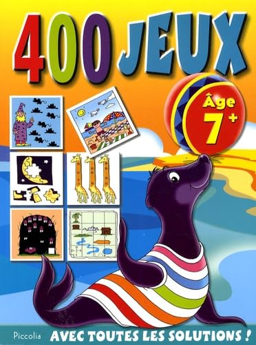 400 jeux avec toutes les solutions : couverture otarie