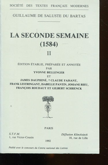 La seconde semaine, tome 2