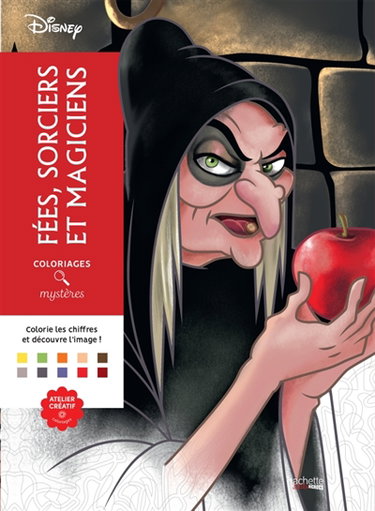Couverture de Coloriages Mystères Disney : Fées, sorciers et magiciens