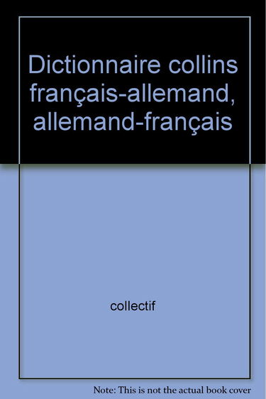 Dictionnaire français-allemand, allemand-français