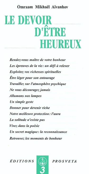 Le devoir d'être heureux