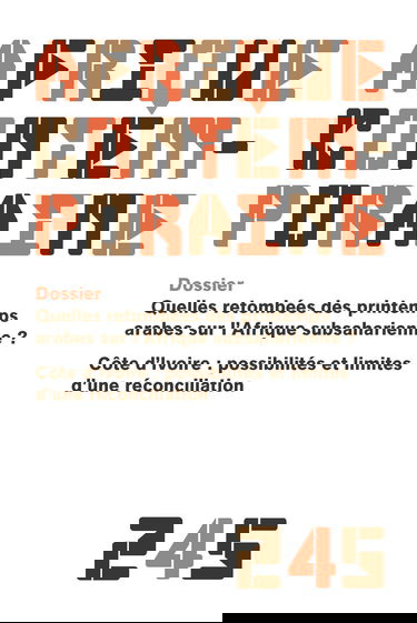 Afrique contemporaine 2013/1 n.245